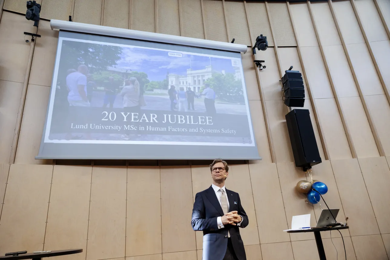 Johan Bergström opening the jubilee
