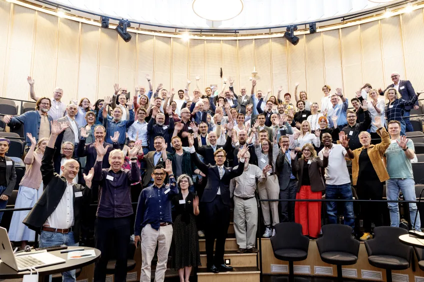 Group photo of all alumni gathered at the jubilee